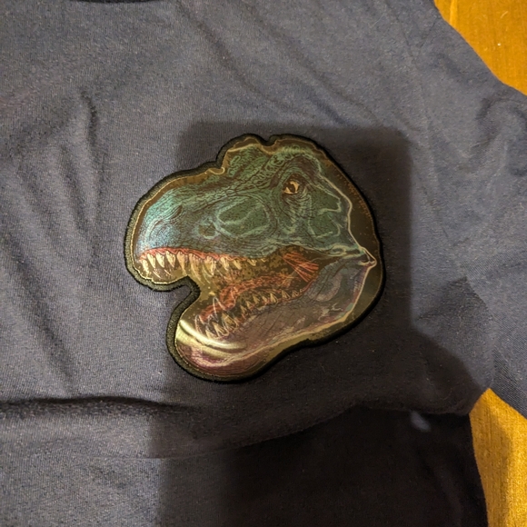 Boys long sleeve t-shirt with reflective dinosaur patch - Picture 2 of 6